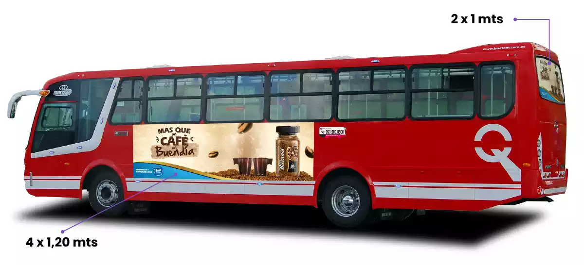 buses con publicidad en quito